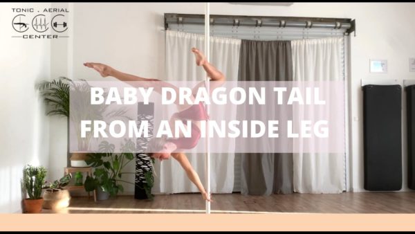 EN BABY DRAGON TAIL FROM AN INSIDE LEG HANG